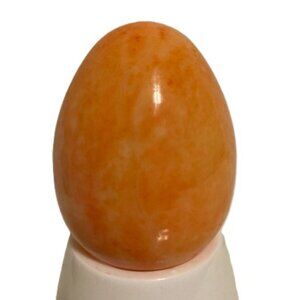 Marble Egg Pastel Color Easter Egg Orange and White 2.5 x 2 inches, 4.8 oz